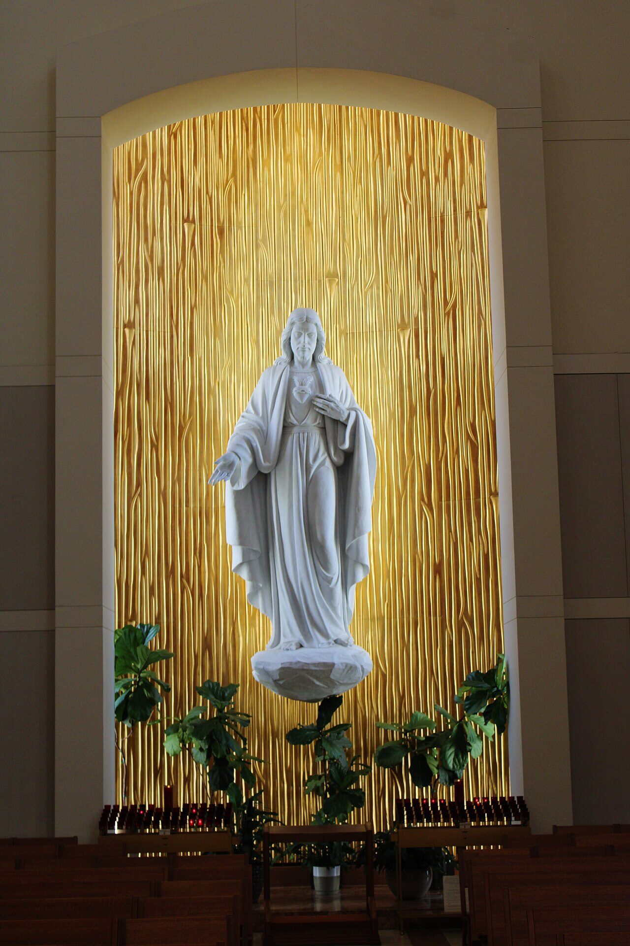 Sacred Heart of Jesus statue in the Co-Cathedral, Houston